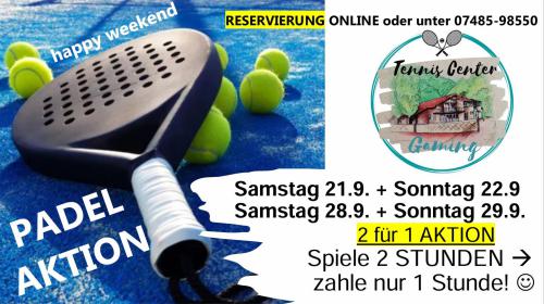 PADEL AKTION happy weekend (verlängert!)